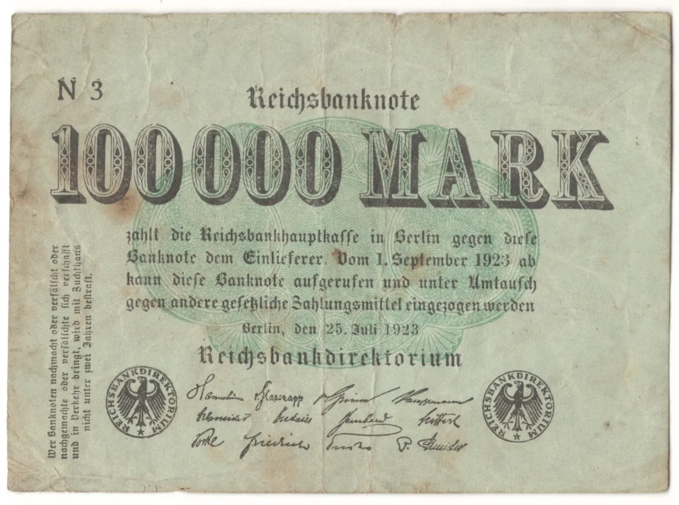 Hyperinflation Bill Collection