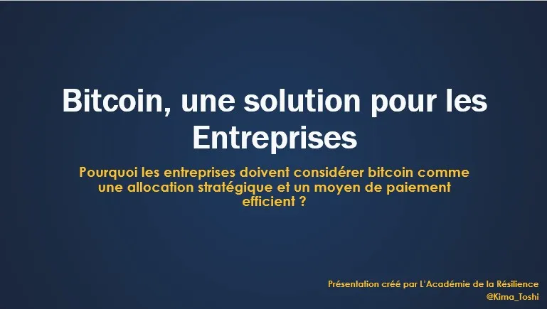 Bitcoin pour les entreprises