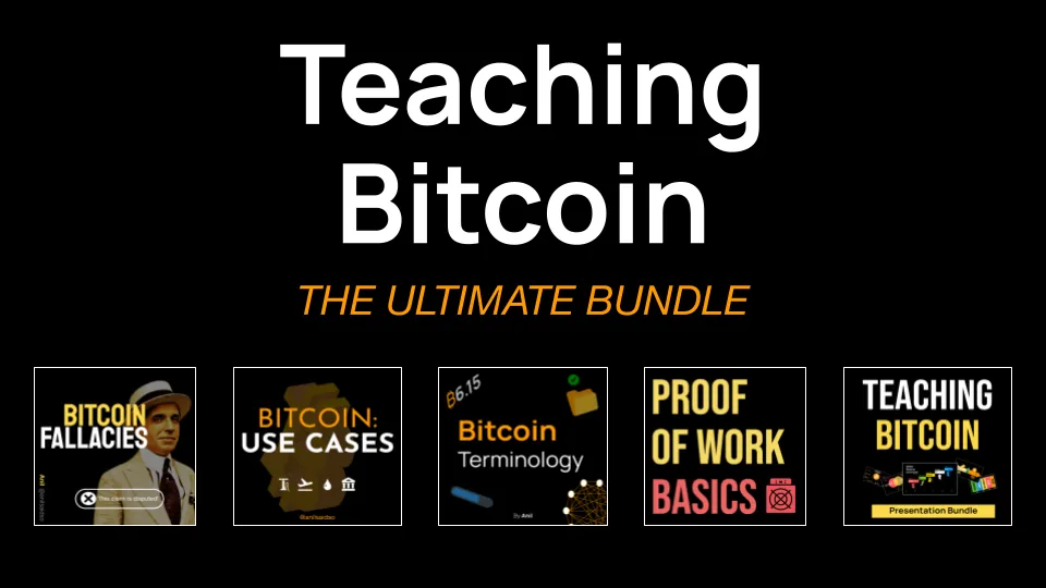 Teaching Bitcoin: The Ultimate Presentation Bundle 