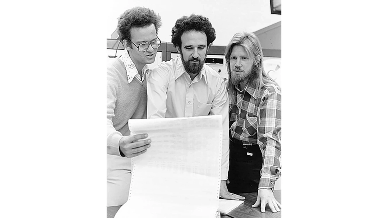Ralph Merkle, Martin Hellman, and Whitfield Diffie in 1977