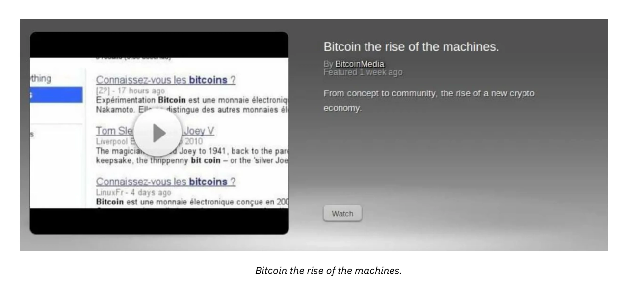 First video on Bitcoin (Google Search Story)
