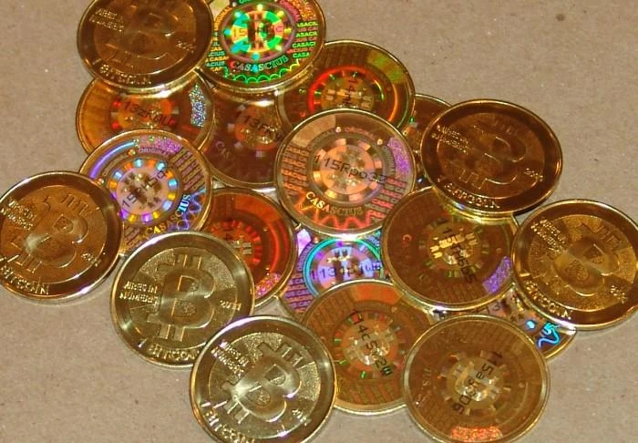 The first Casascius bitcoins in 2011