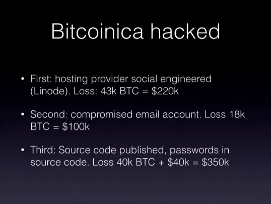 Bitcoinica hacks summarized by Jeremias Kangas at Assembly Summer 2014