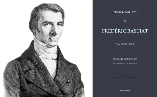 Portrait of Frédéric Bastiat (1801-1850) and his Sophismes économiques (Institut Coppet edition)