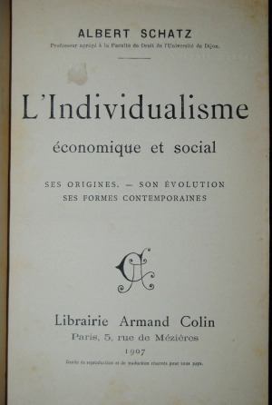 L’individualisme économique et social