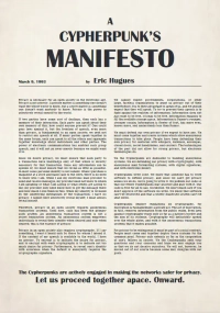 A Cypherpunk's Manifesto