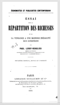 Essai sur la répartition des richesses