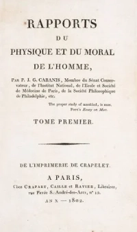 Rapports du Physique et du Moral de l'Homme