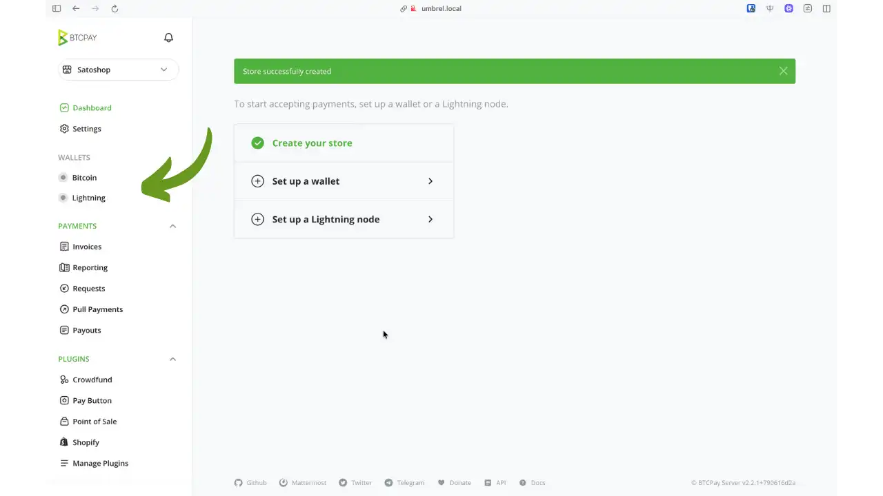 Tableau de bord avec options de configuration de portefeuille