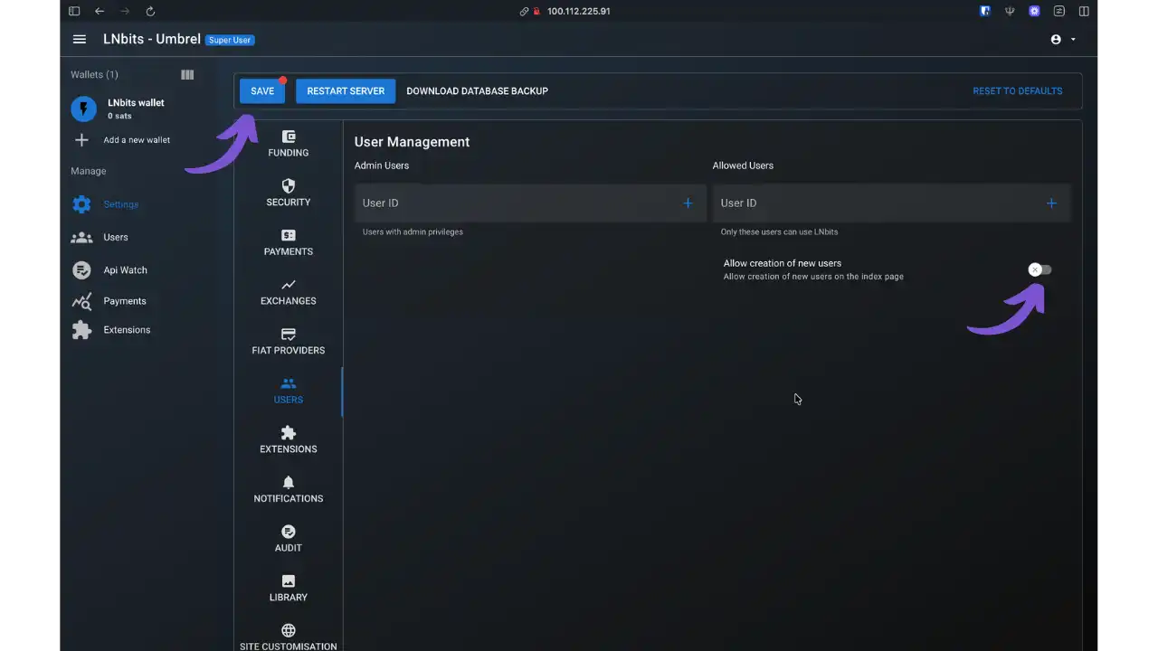 Gestion des utilisateurs - Sécurité