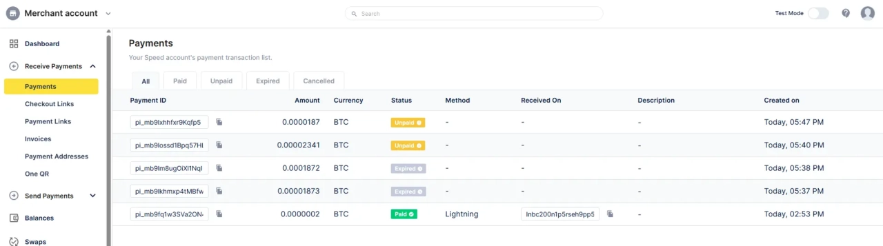 payments