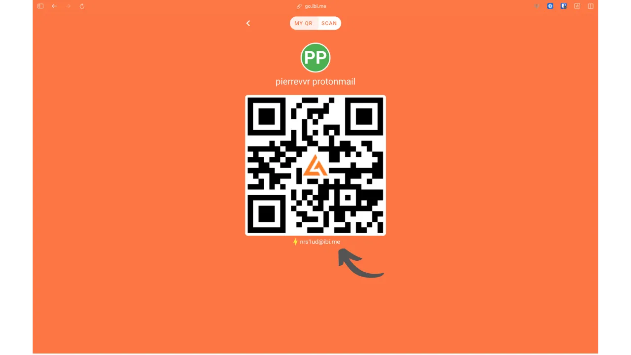 Réception avec Lightning Address