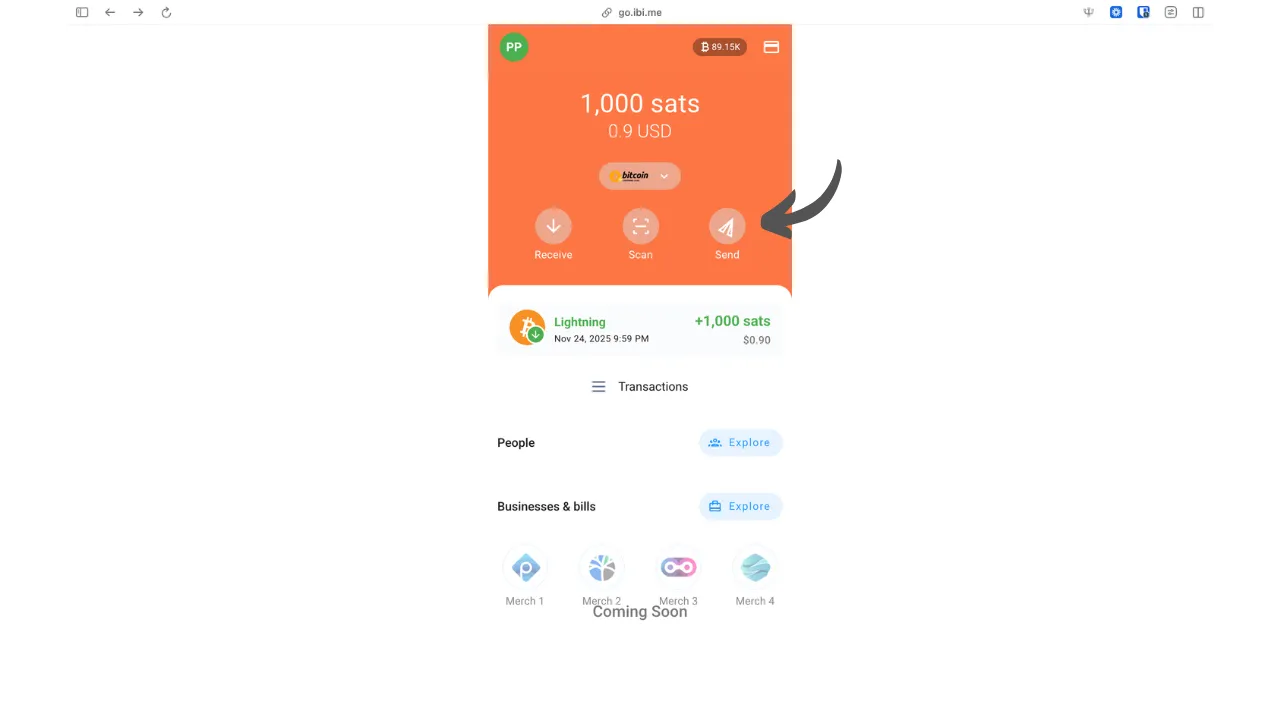 Solde et boutons IBI