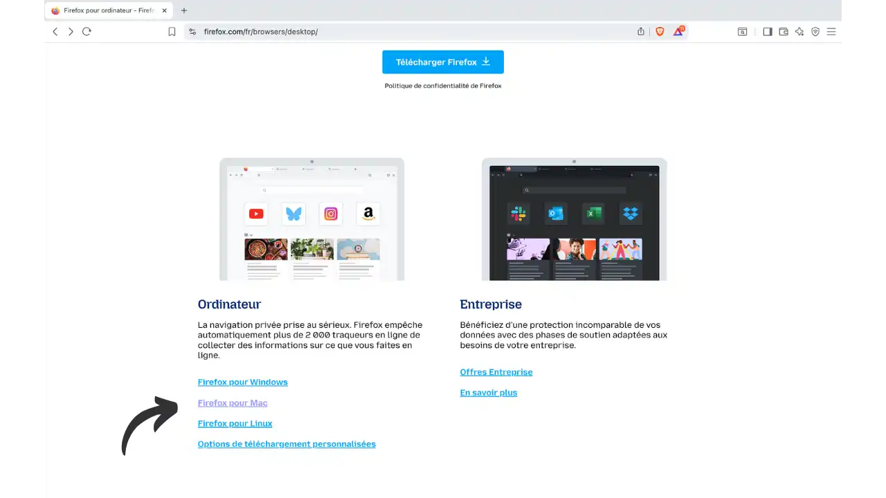 Téléchargement Firefox