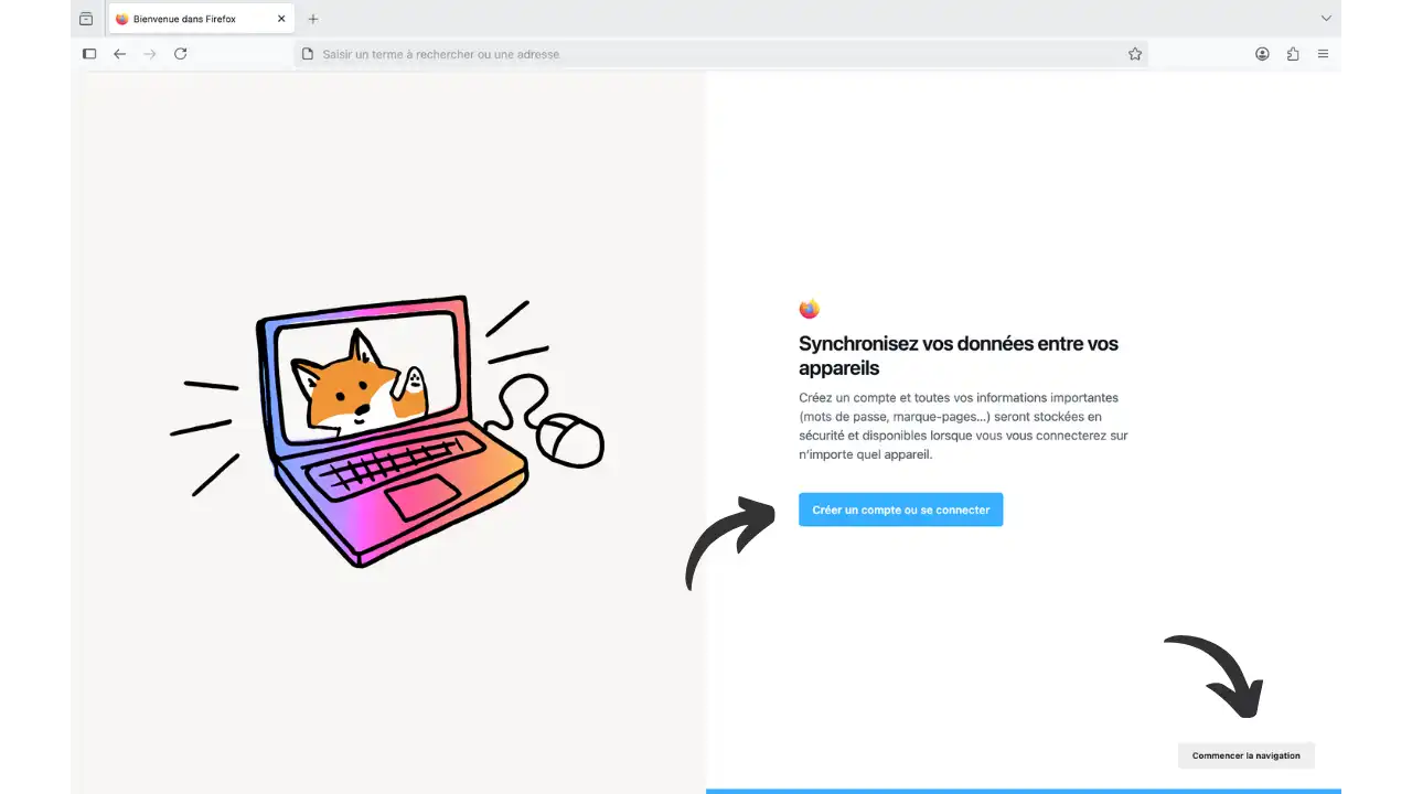 Création compte Firefox