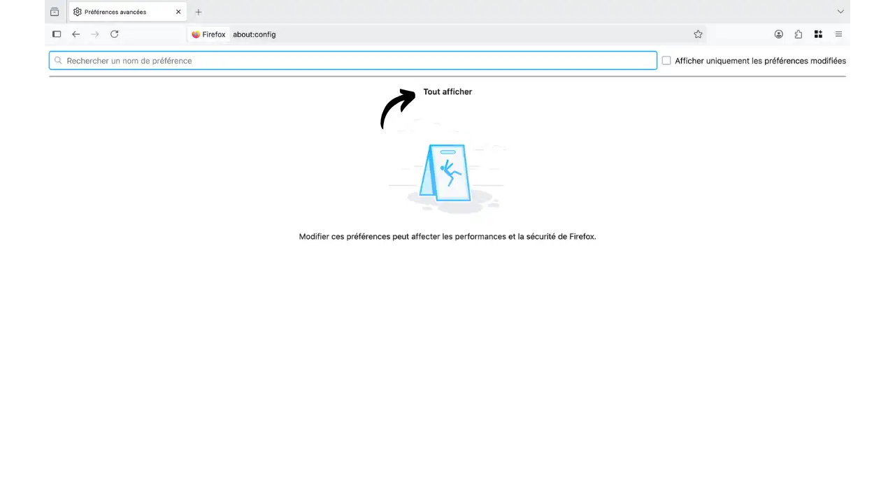 Interface about:config