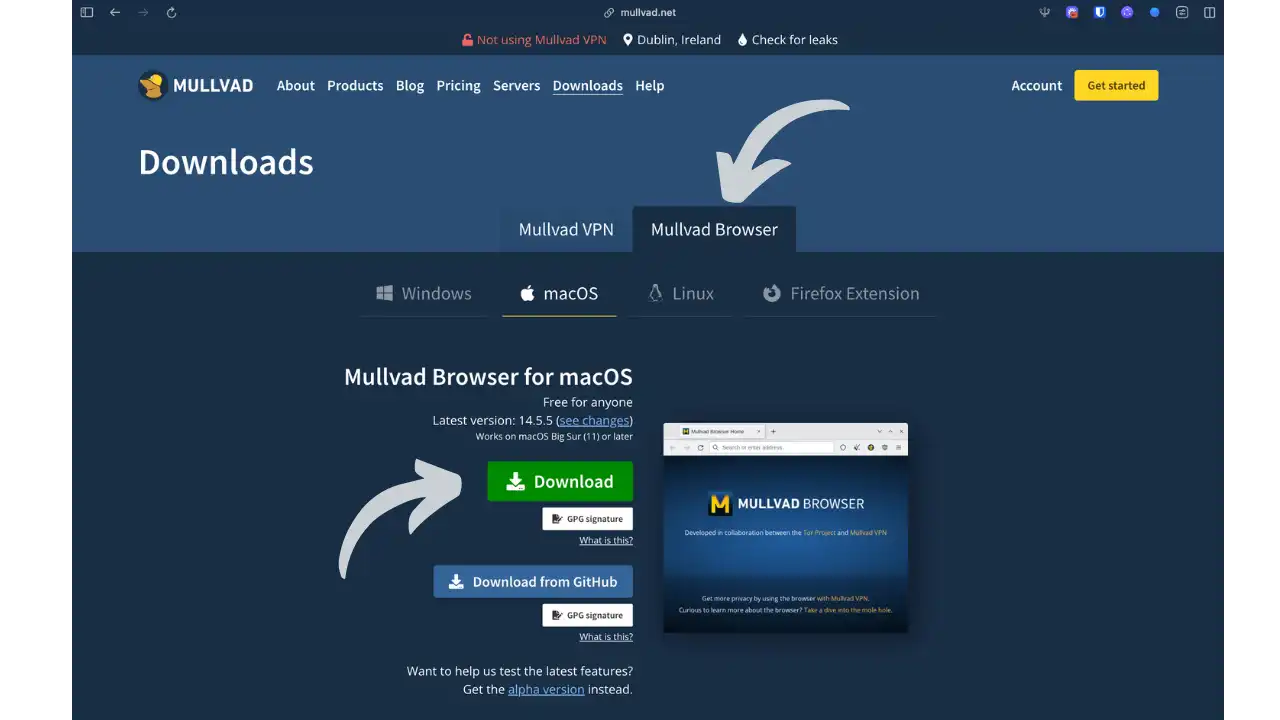 MULLVAD BROWSER