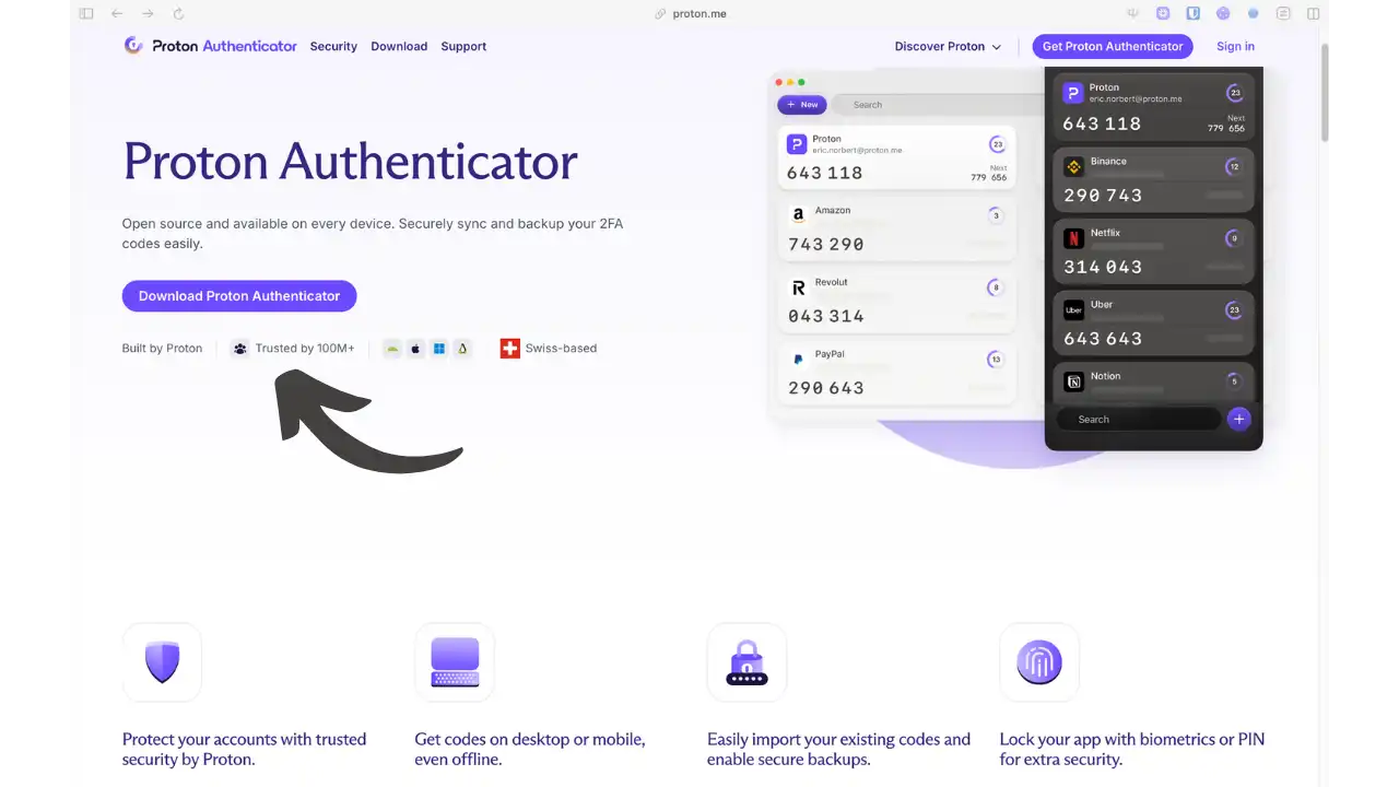 PROTON AUTHENTICATOR