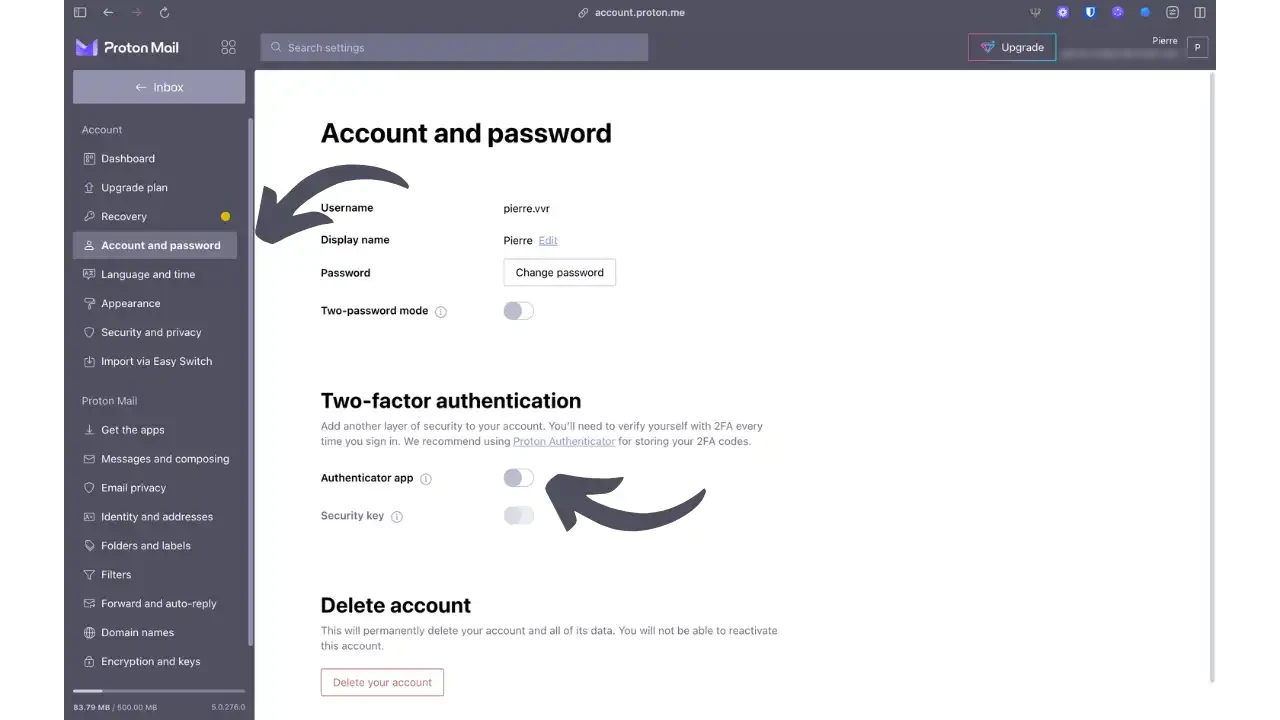 PROTON AUTHENTICATOR
