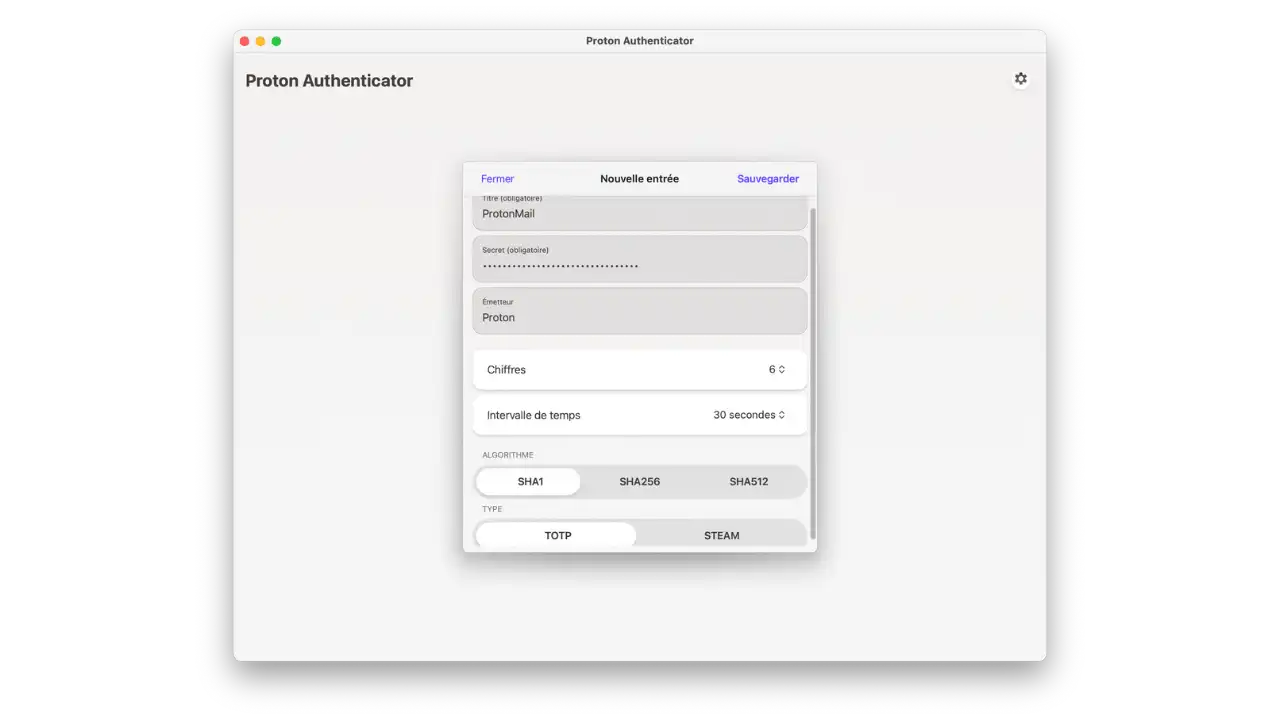 PROTON AUTHENTICATOR