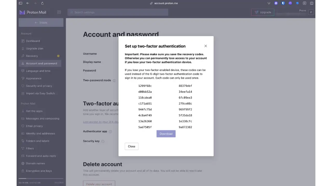 PROTON AUTHENTICATOR