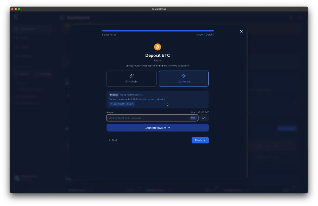 BTC On-chain Deposit