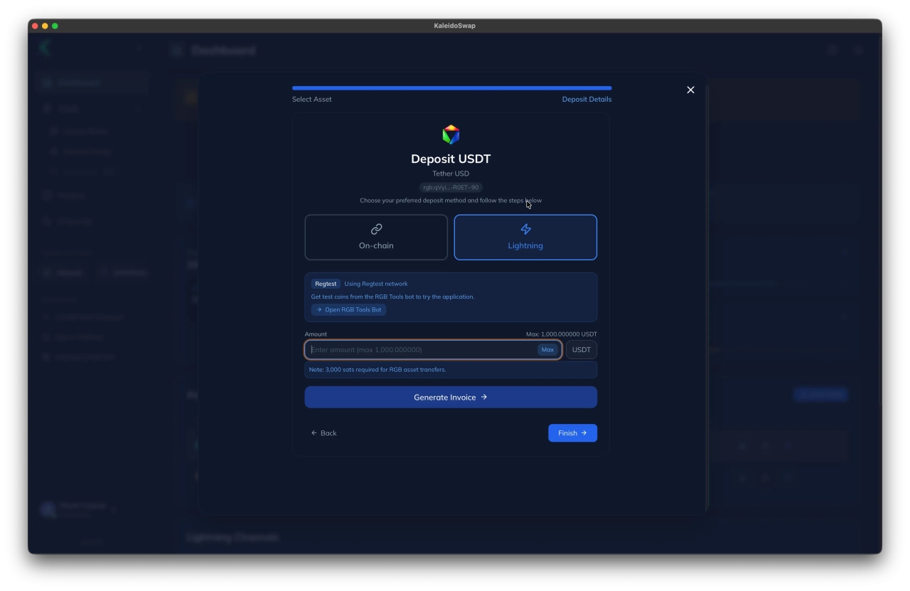 USDT Lightning Invoice