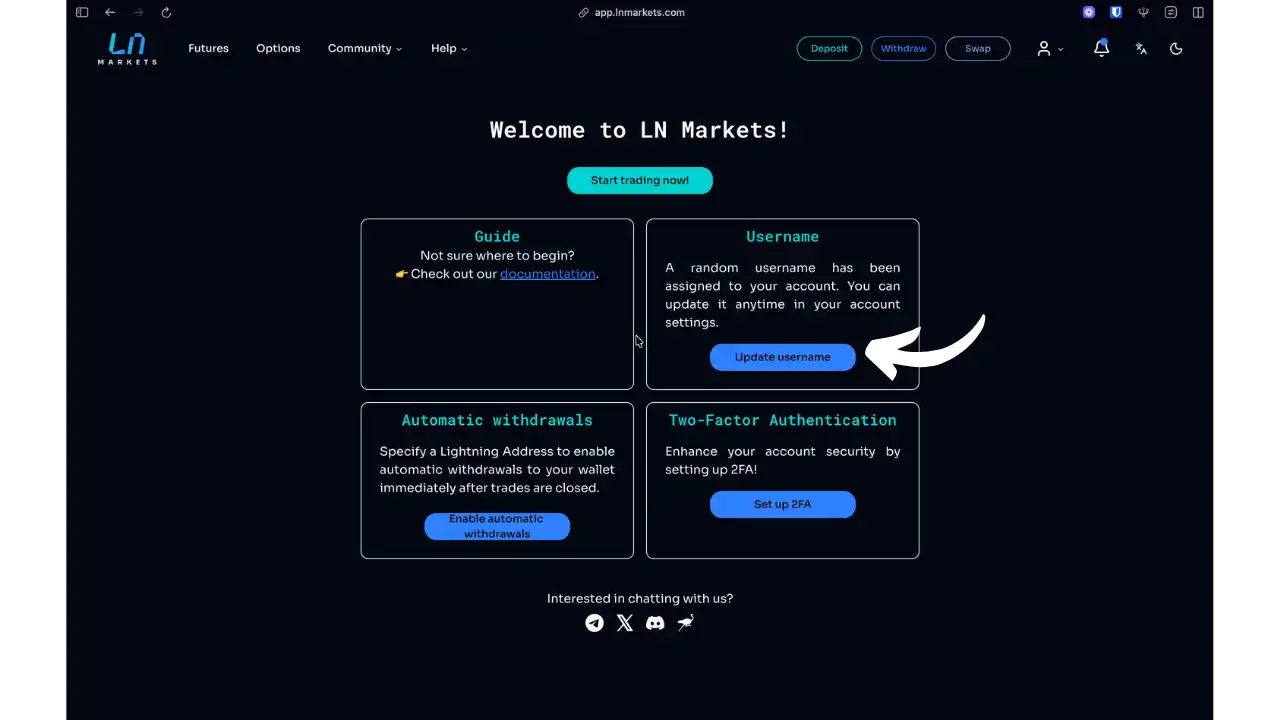 Configuration post-connexion