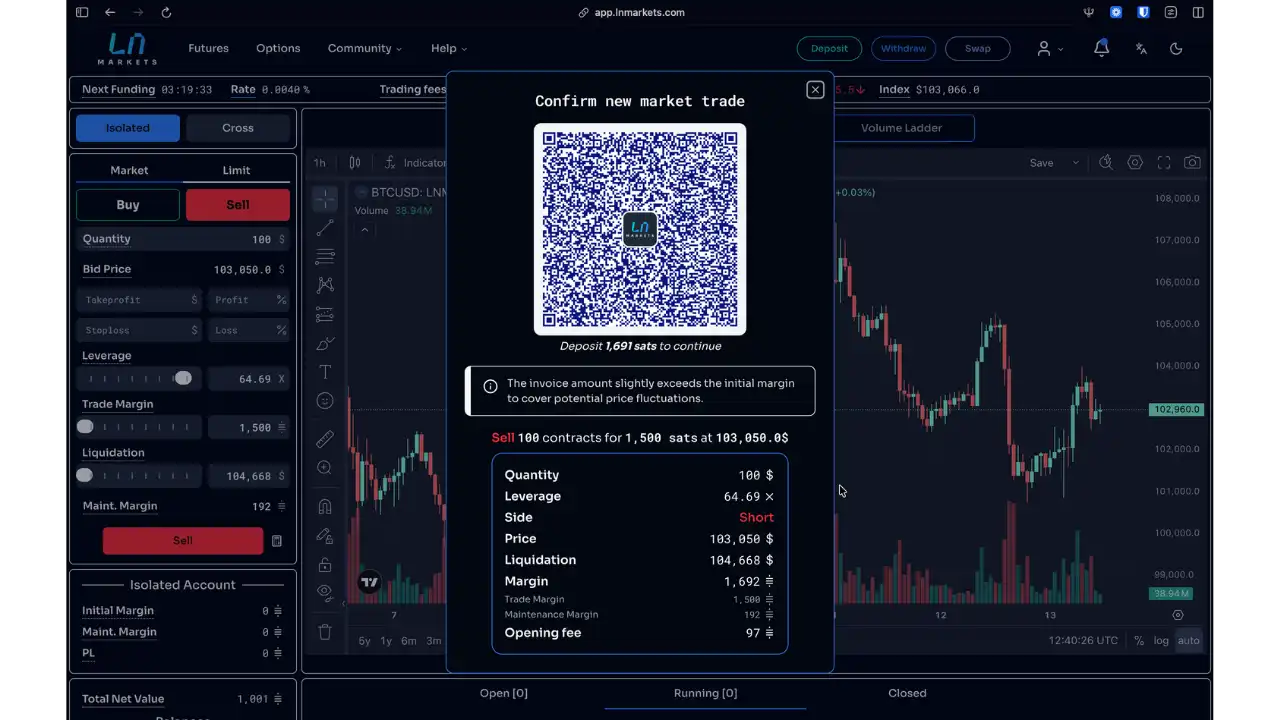 Paiement Lightning pour Short