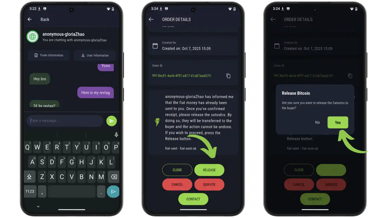 Chat avec l'acheteur