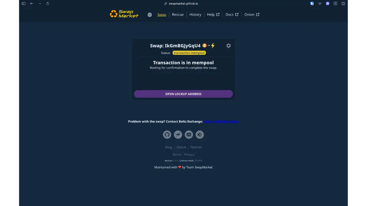Transaction en mempool