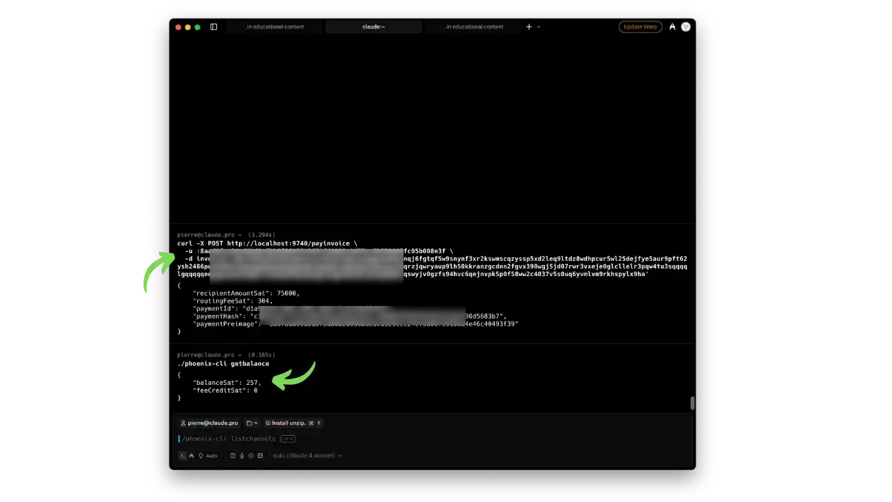 Nouveau solde après paiement
