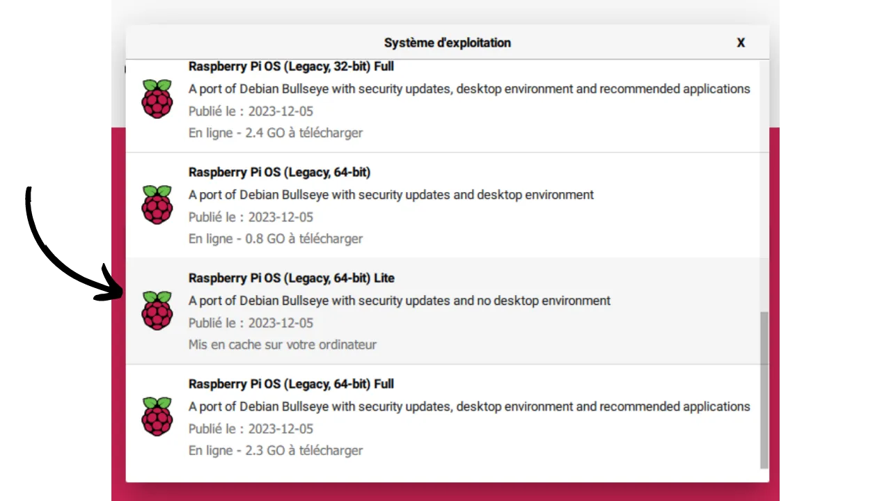 choose OS Legacy Lite