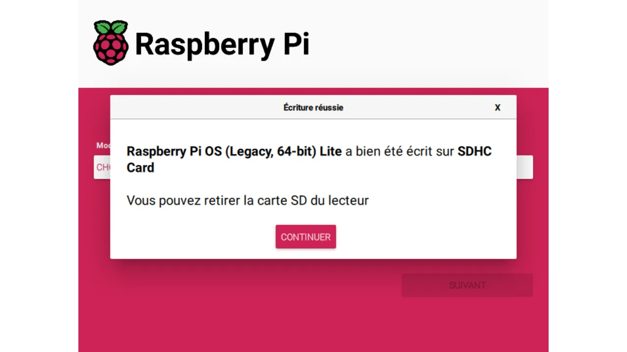 writing micro SD completed