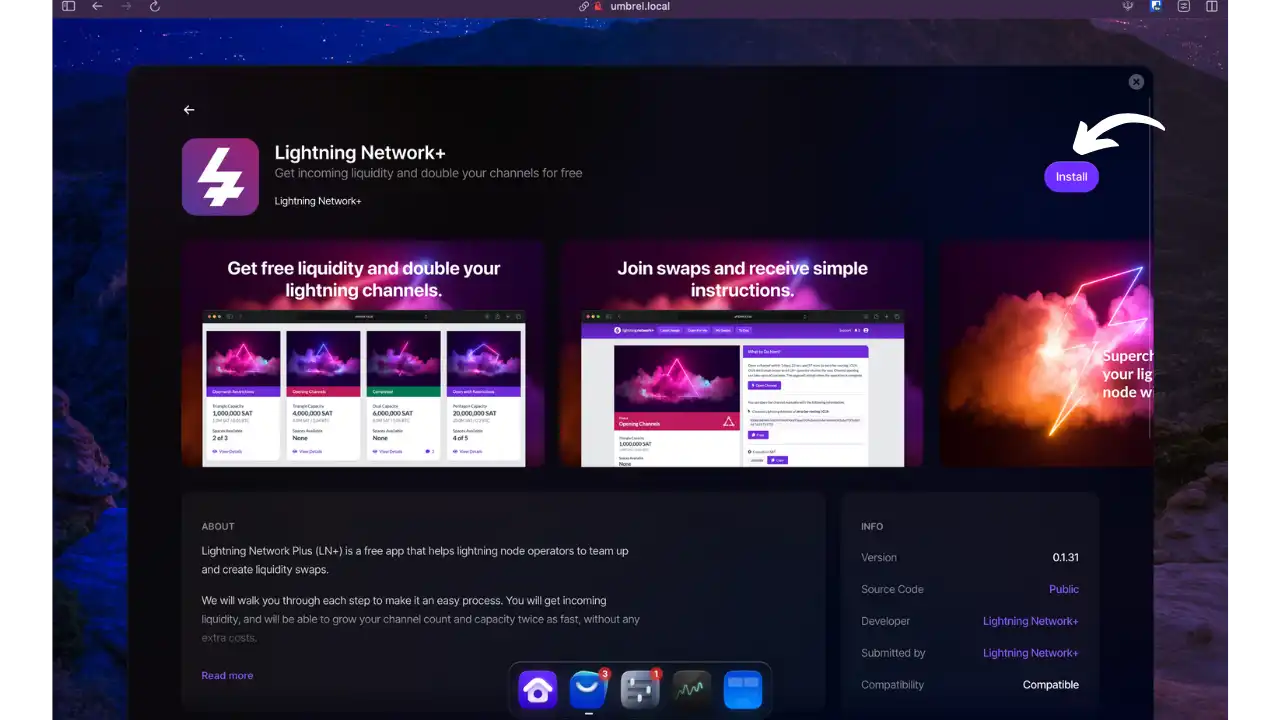 Lightning Network+ dans l'App Store