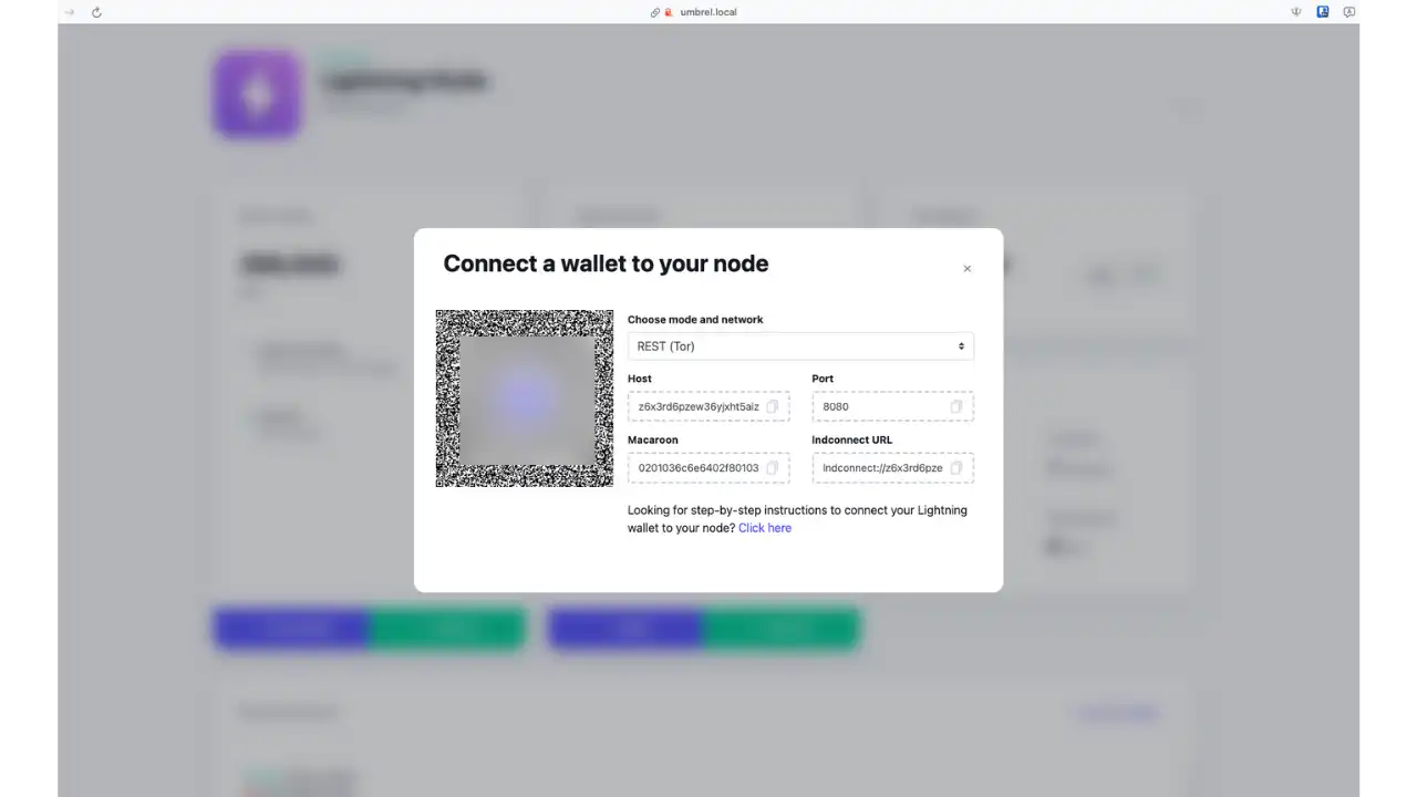 Page de connexion avec QR code