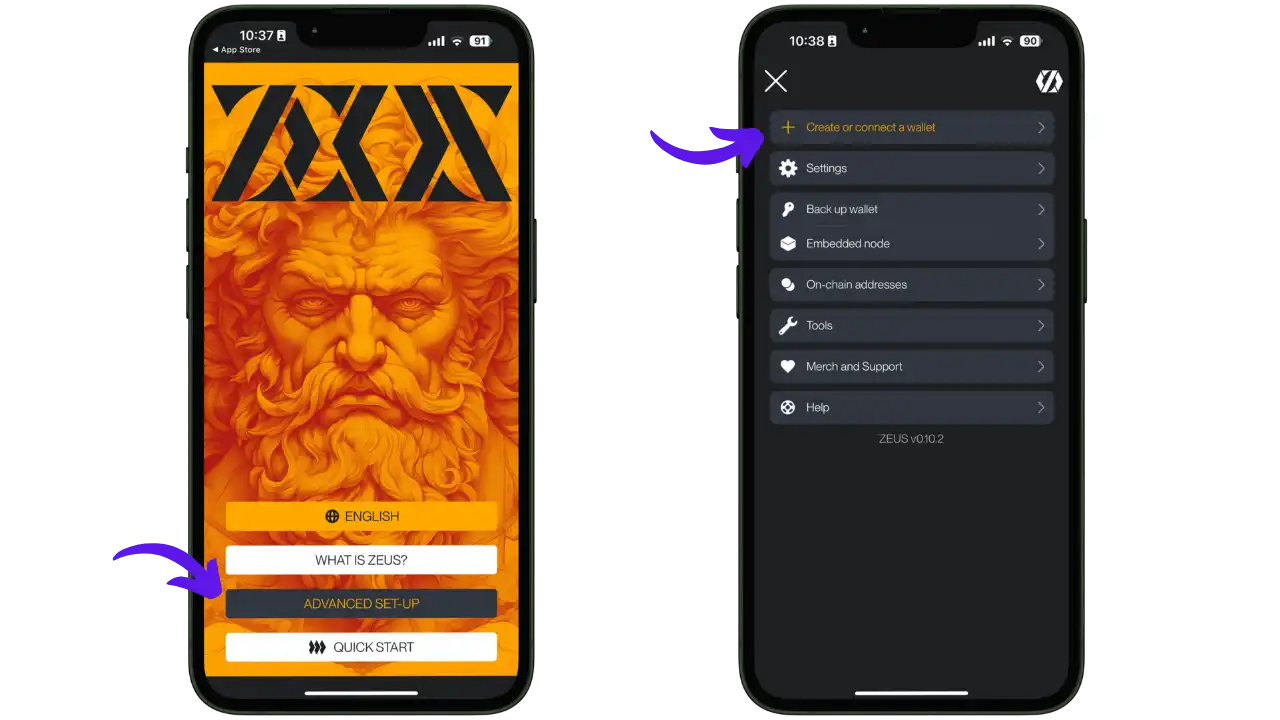 Configuration initiale de Zeus