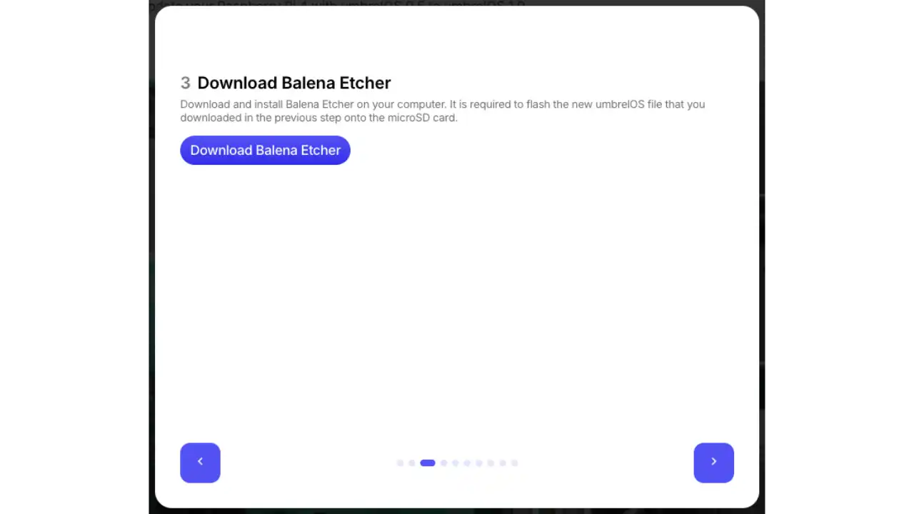 Téléchargement Balena Etcher