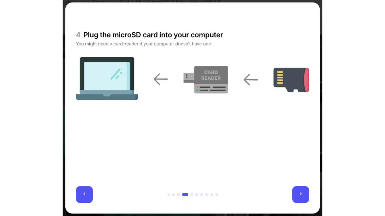 Insertion carte microSD
