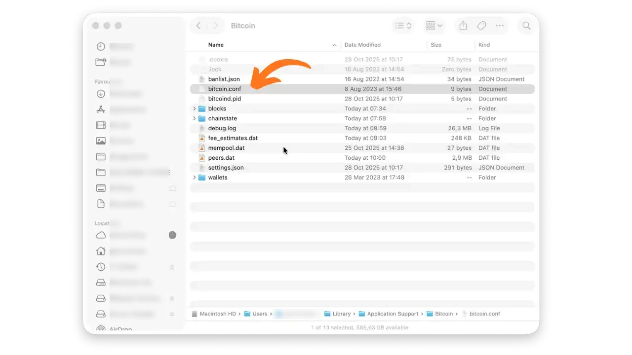 LOCALISATION BITCOIN.CONF
