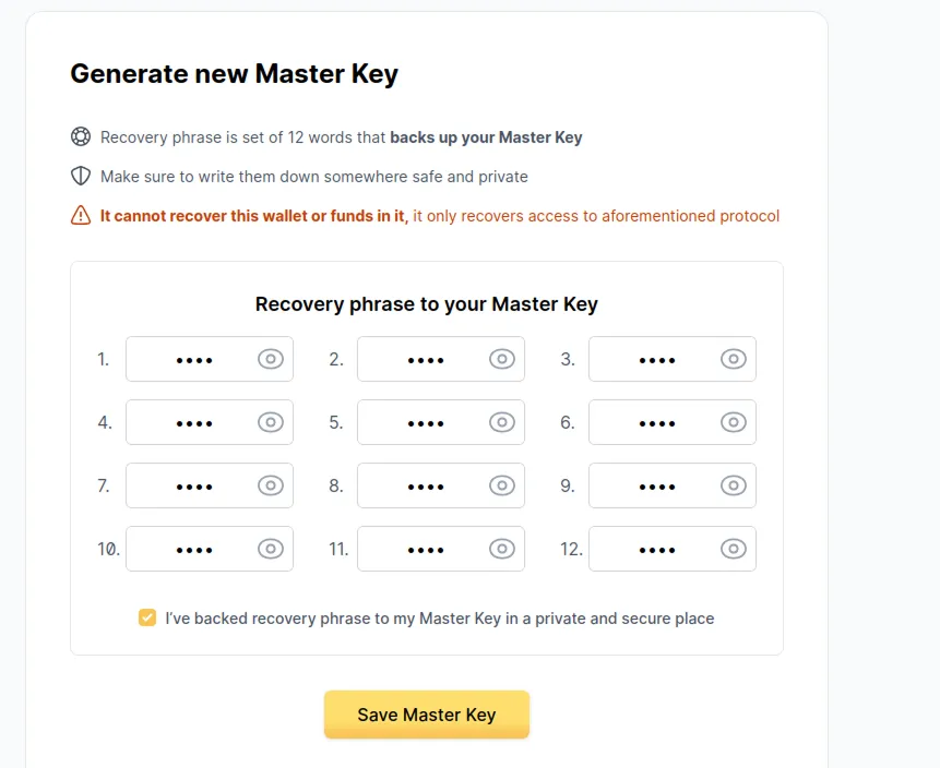 masterKey