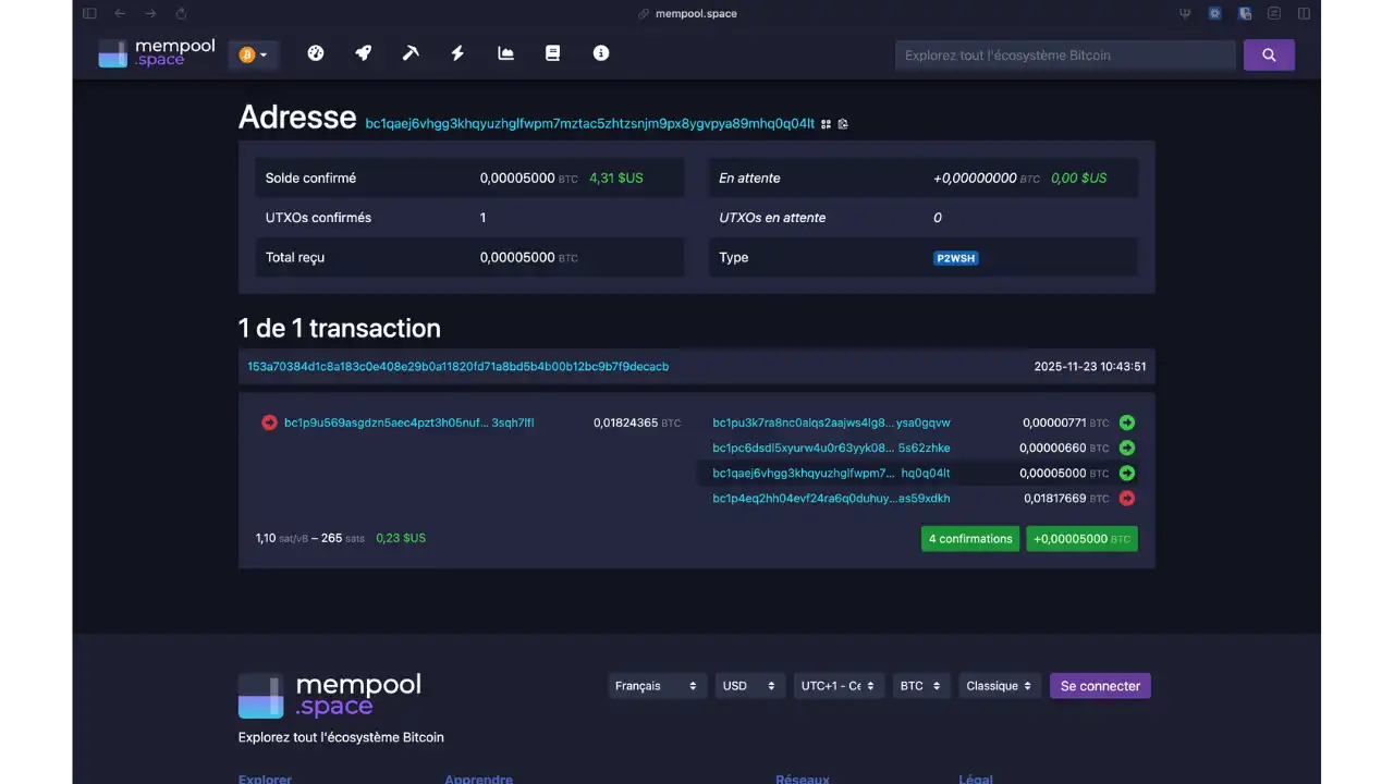 transaction ark mempool