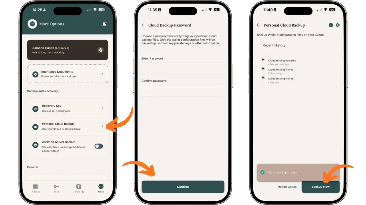 Configuration Cloud Backup