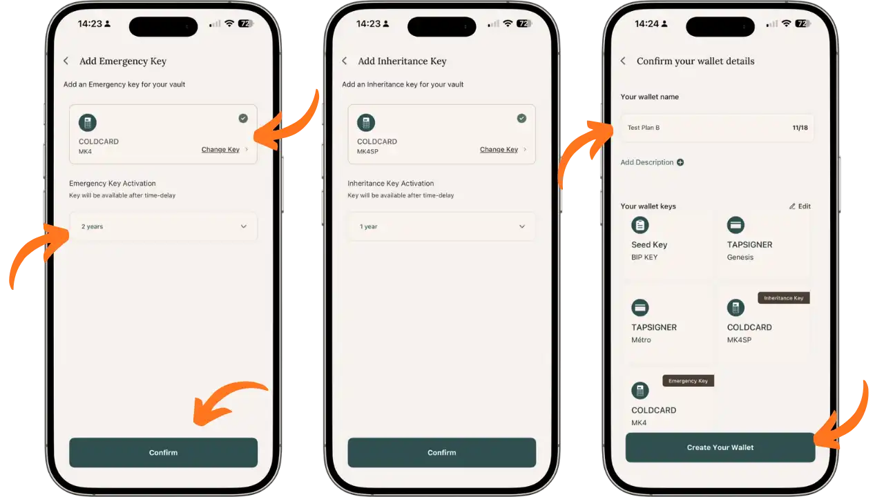 Configuration des délais