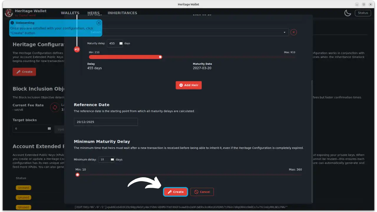 Configuration finale