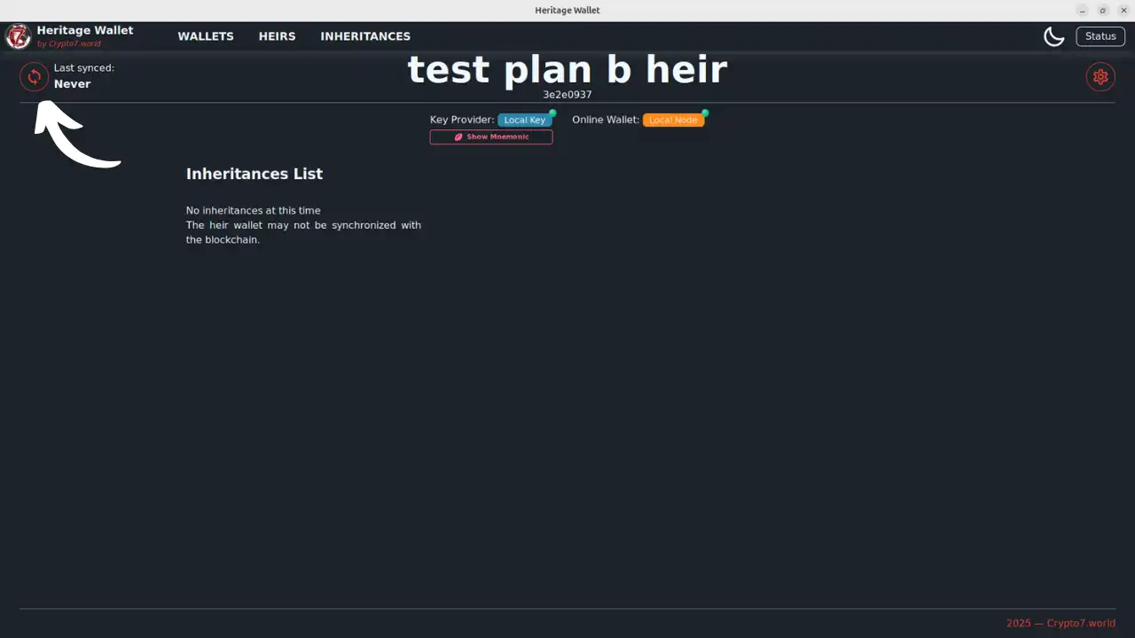 Pas d'héritage disponible