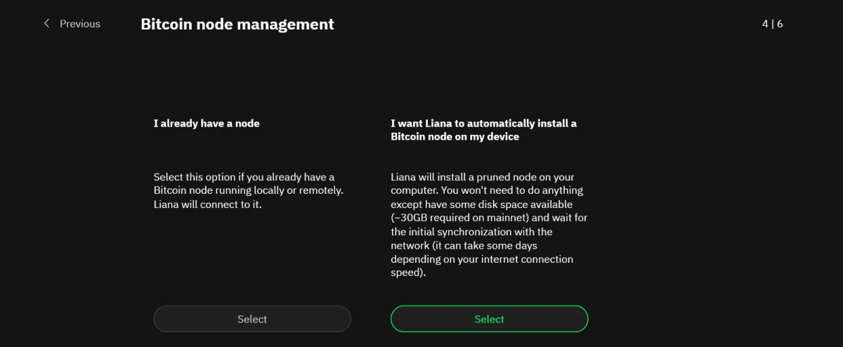 Choisir type de nœud