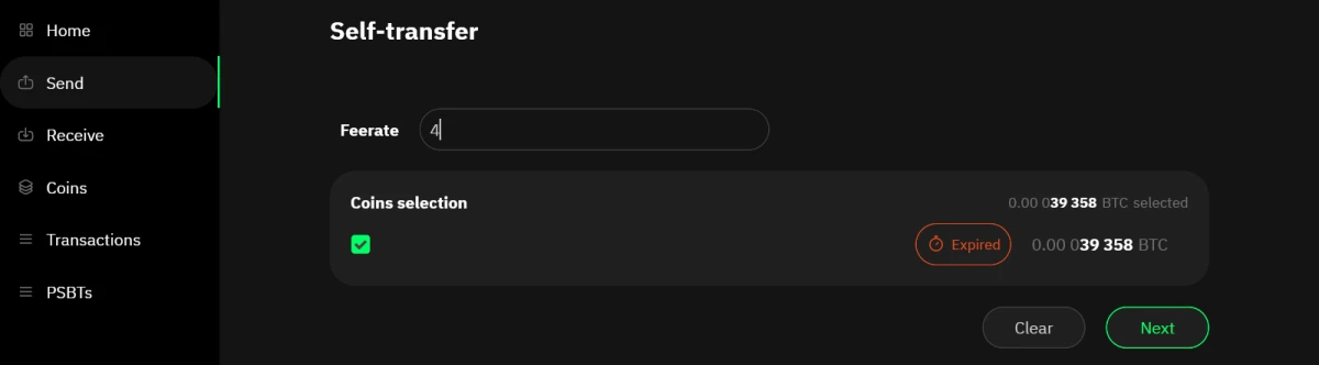 Transfert à soi-même