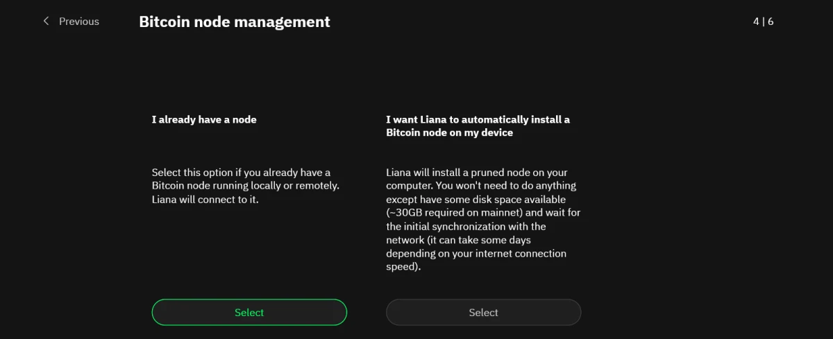 Choisir type de nœud